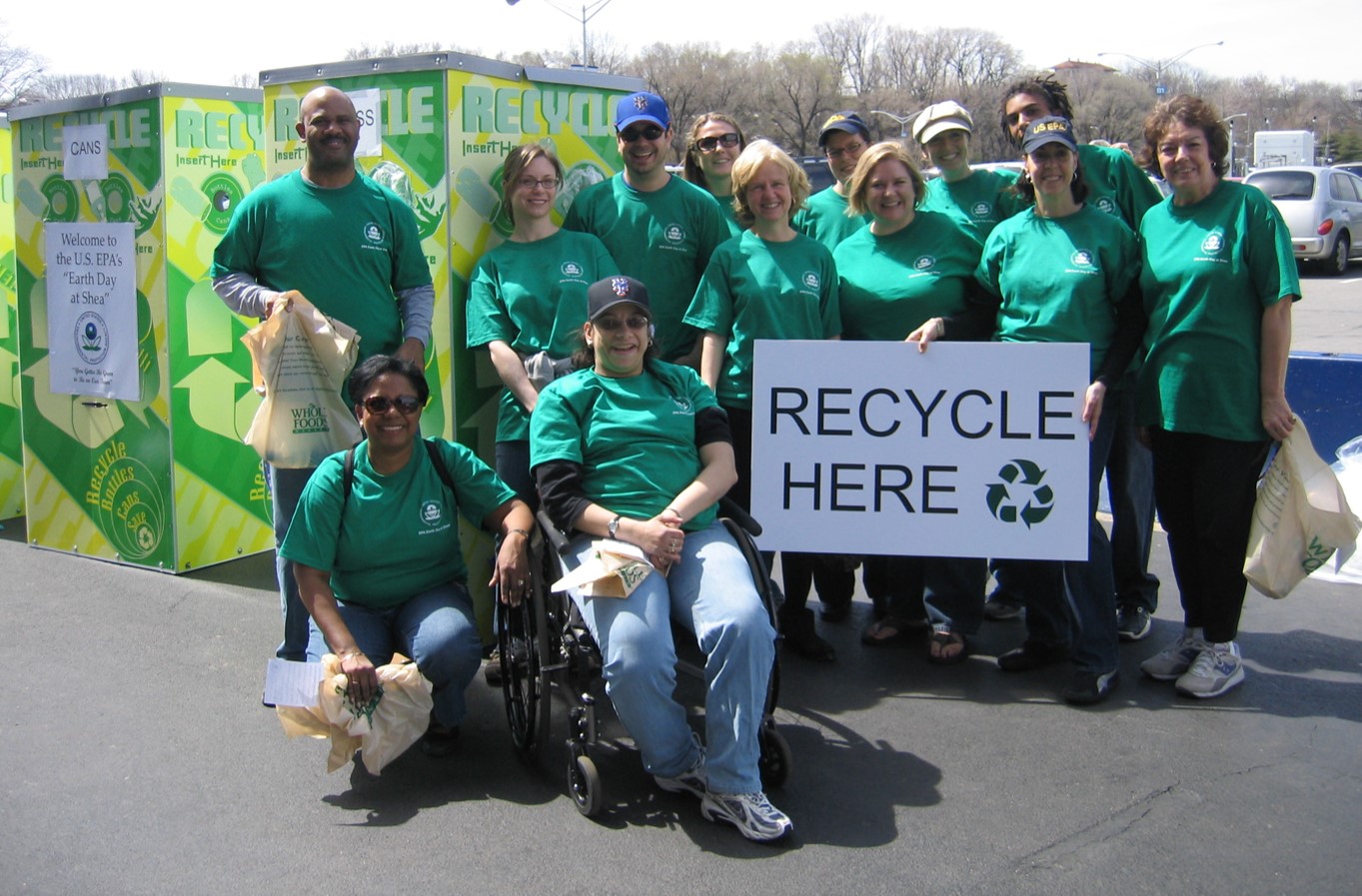 Terry with "Recycle on the Go"