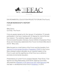 Forum Workshop V Report